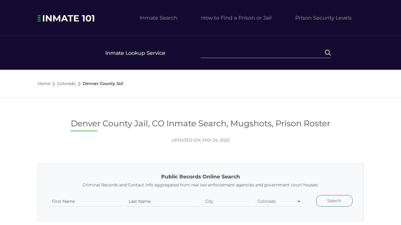 Denver County Jail, CO Inmate Search, Mugshots, Prison Roster